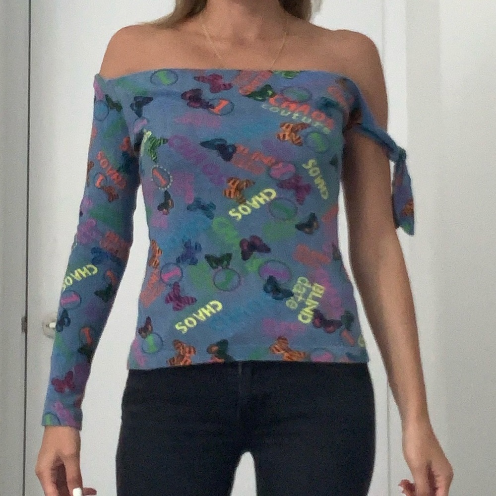 Versace Jeans Couture One Shoulder Top